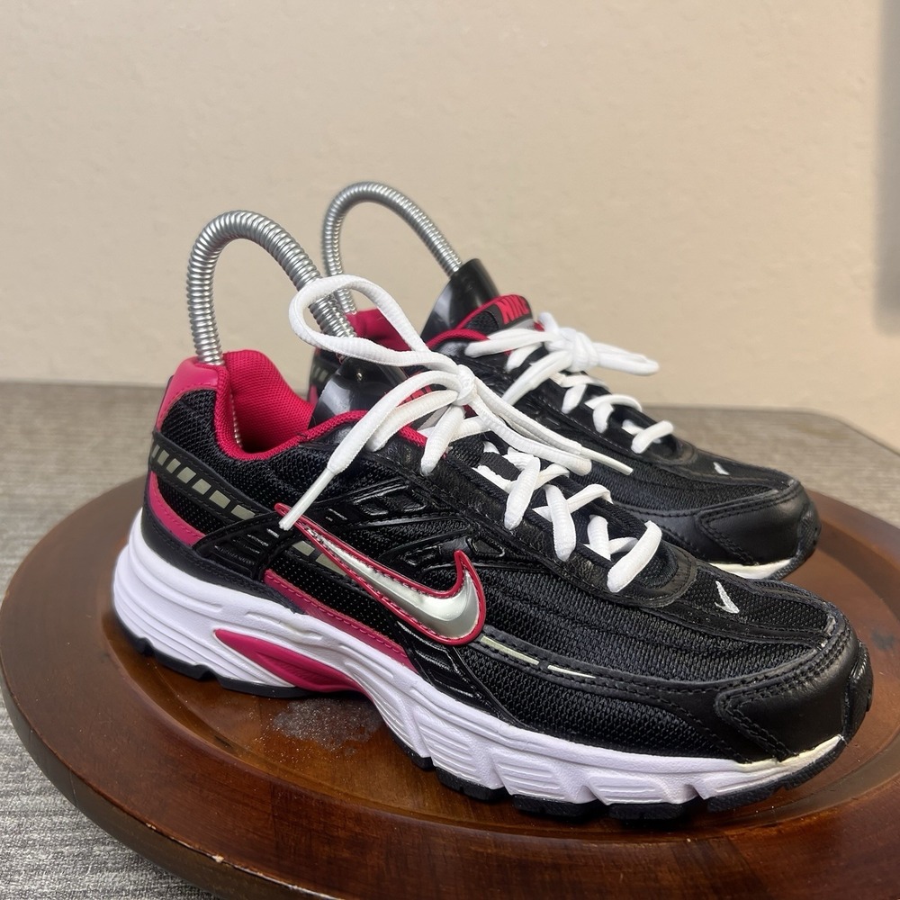 Nike Womens Initiator Running Athletic Shoes Black Pink‎ 394053-160 6 Sneakers